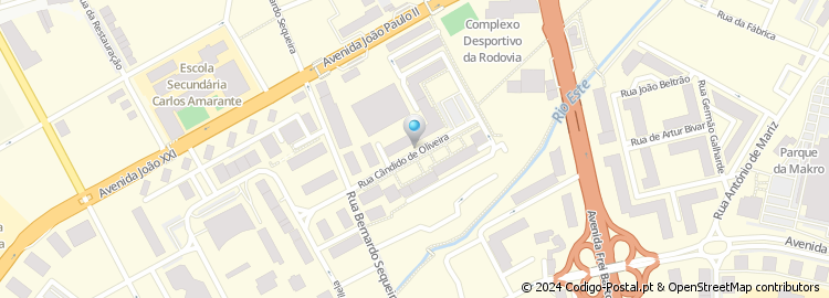 Mapa de Rua Cândido de Oliveira