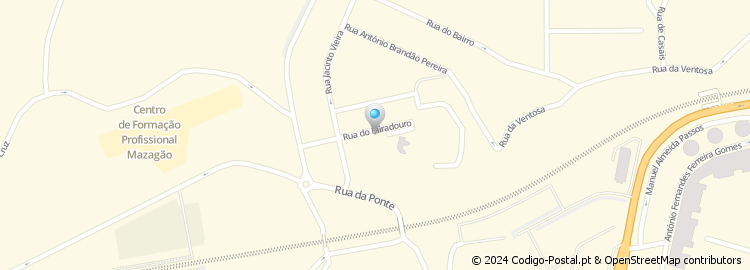 Mapa de Rua do Miradouro