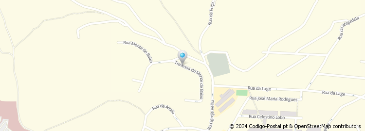 Mapa de Rua do Monte de Baixo