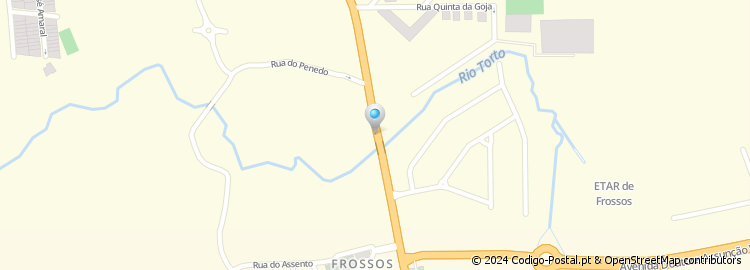 Mapa de Rua do Rio Torto