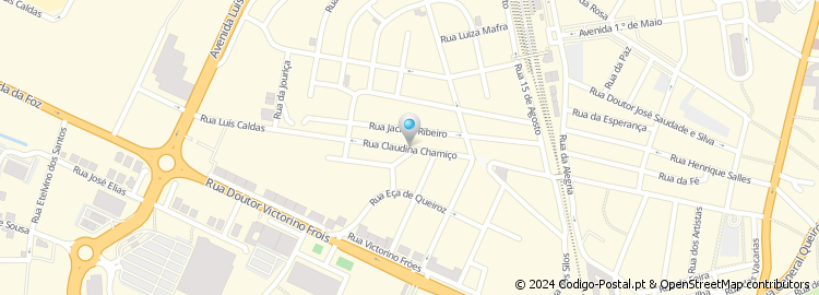 Mapa de Rua Claudina Chamiço