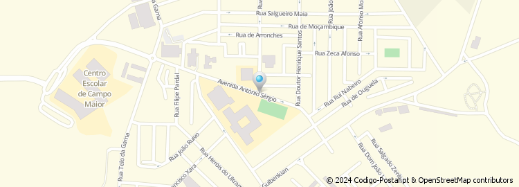 Mapa de Avenida António Sérgio