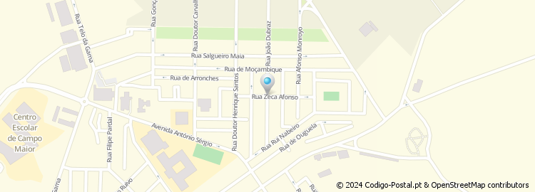 Mapa de Rua João Dubraz