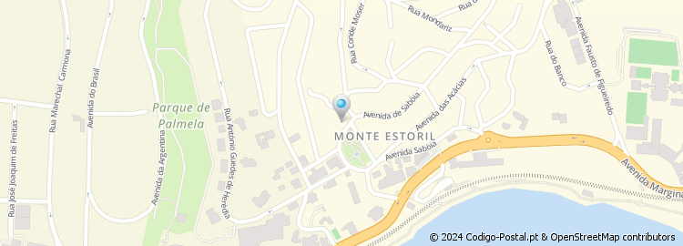 Mapa de Apartado 501, Estoril