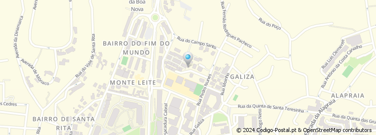 Mapa de Rua Frei Miguel Contreiras