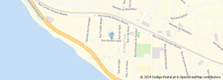 Mapa de Rua Martins Vidal