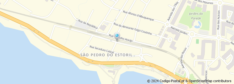Mapa de Rua Nunes dos Santos