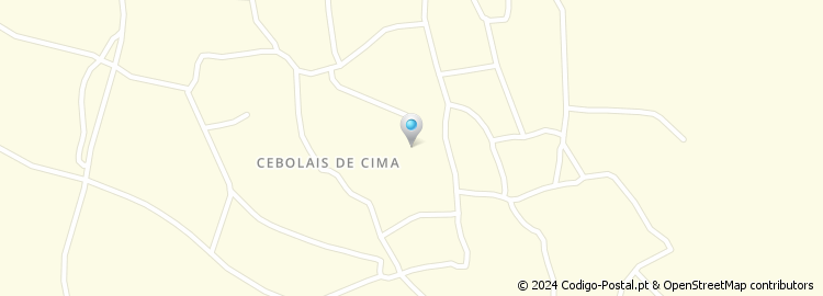 Mapa de Cebolais de Cima