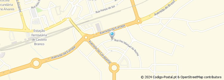 Mapa de Rua Frei Manuel da Rocha
