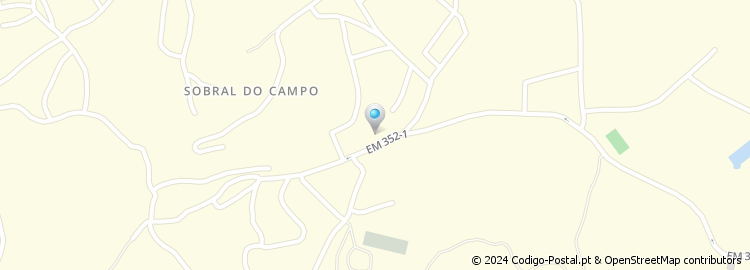 Mapa de Sobral do Campo