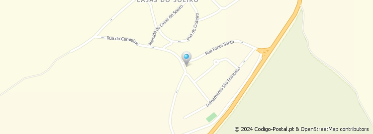 Mapa de Estrada Aldeia da Serra