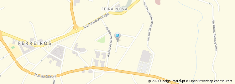 Mapa de Rua Frei Bernardo de Vasconcelos