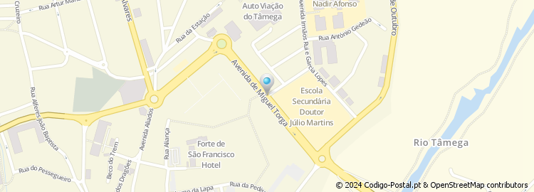 Mapa de Rua Antero Santos Pereira