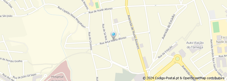Mapa de Rua Artur Maria Afonso