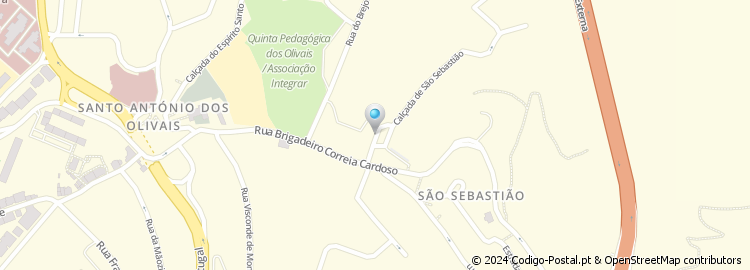 Mapa de Calçada de São Sebastião