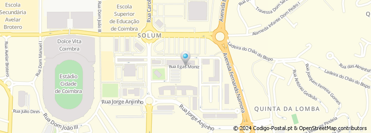 Mapa de Rua António Feliciano Castilho