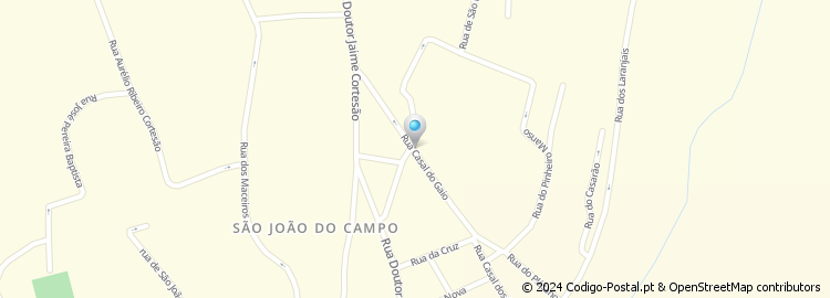Mapa de Rua Casal do Gaio