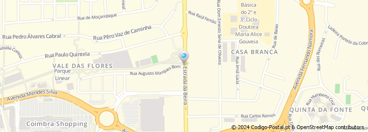Mapa de Rua da Beira