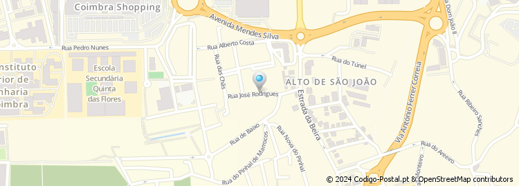 Mapa de Rua José Rodrigues