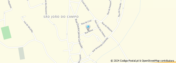 Mapa de Rua Nova de São João