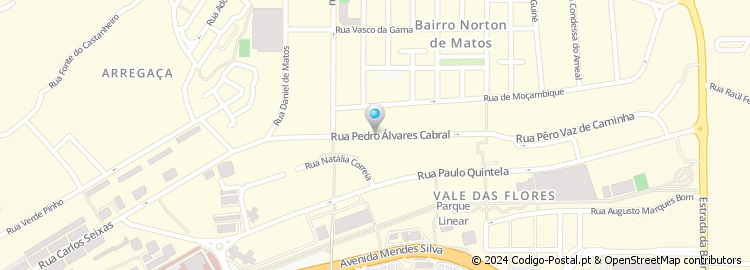 Mapa de Rua Pedro Alvares Cabral