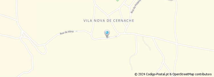 Mapa de Vila Nova de Cernache
