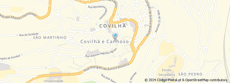 Mapa de Apartado 507, Covilhã