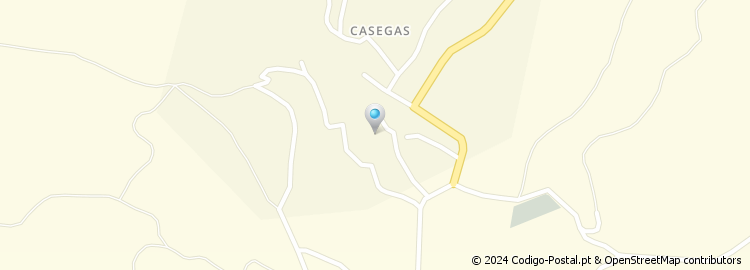 Mapa de Caminho Rural Casegas-Paul