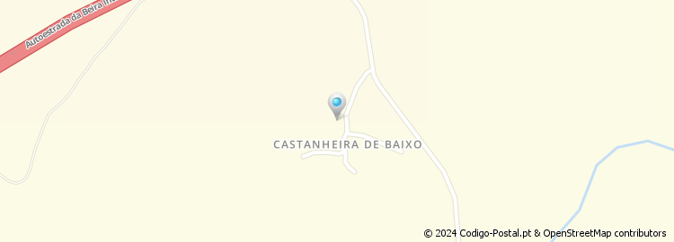 Mapa de Castanheira de Baixo