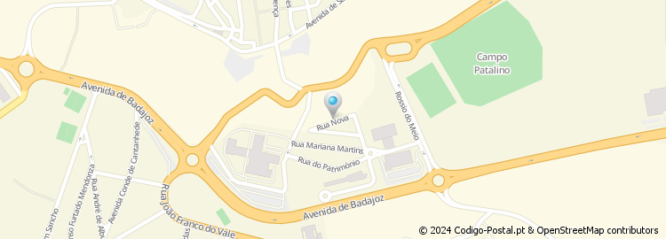 Mapa de Rua Nova de São Vicente