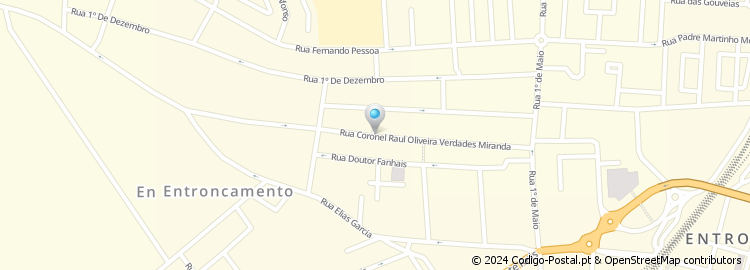 Mapa de Rua Coronel Oliveira Verdades Miranda