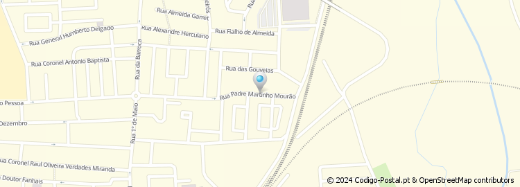 Mapa de Rua Padre Martinho Mourão