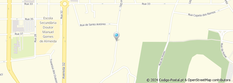 Mapa de Rua do Pinhal Novo