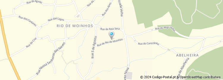 Mapa de Rua do Rio de Moínhos