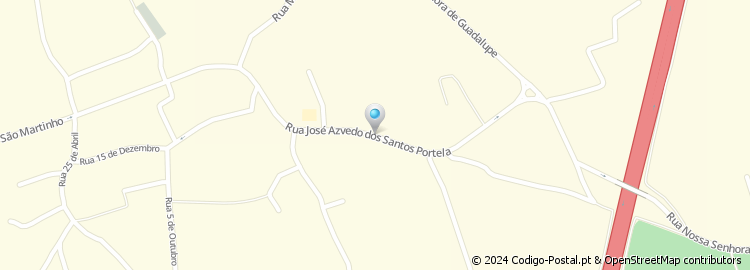 Mapa de Rua José Azevedo Portela