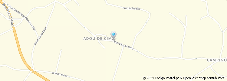Mapa de Rua Adou de Cima