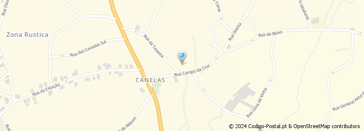 Mapa de Rua Campo da Cruz