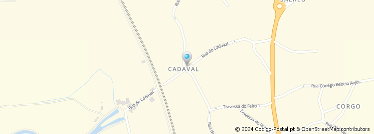 Mapa de Rua do Cadaval