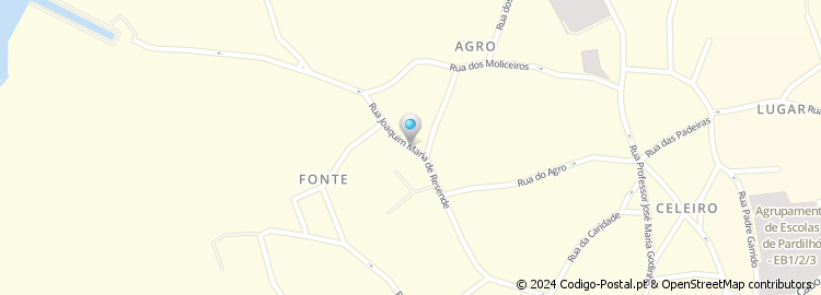 Mapa de Rua Joaquim Maria Resende