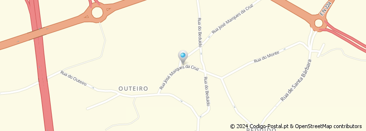 Mapa de Rua José Marques da Cruz