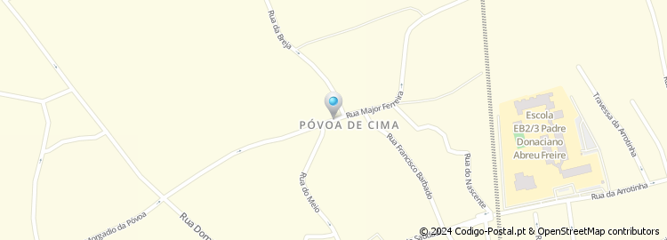 Mapa de Rua Major Ferreira