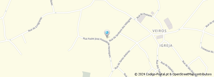 Mapa de Rua Padre José Possidónio Henriques