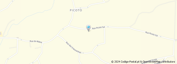 Mapa de Rua Picoto Sul
