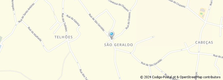 Mapa de Rua São Geraldo