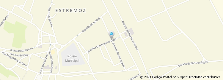 Mapa de Rua Projectada à Avenida Tomás Alcaide