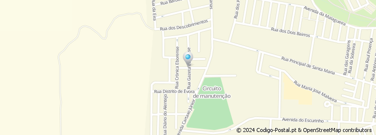 Mapa de Rua Gazeta Eborense