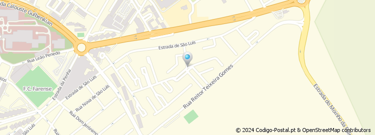 Mapa de Rua da Associação Oncológica do Algarve