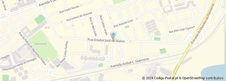 Mapa de Rua Doutor José de Matos