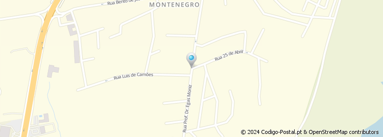 Mapa de Rua Professor Doutor Egas Moniz