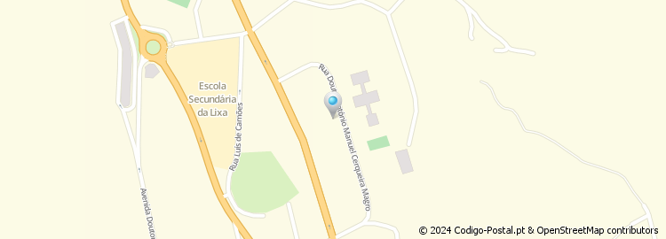 Mapa de Rua Doutor António Manuel Cerqueira Magro